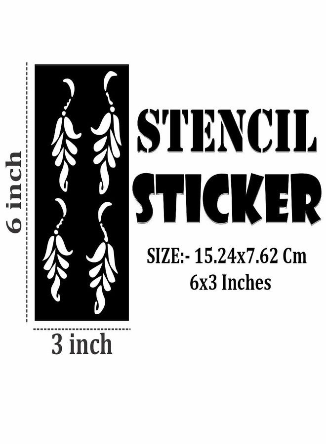 Komstec Detailed Henna Art Sheets for a Professional Finish For Kids & Adults Both Sticker - Image 4